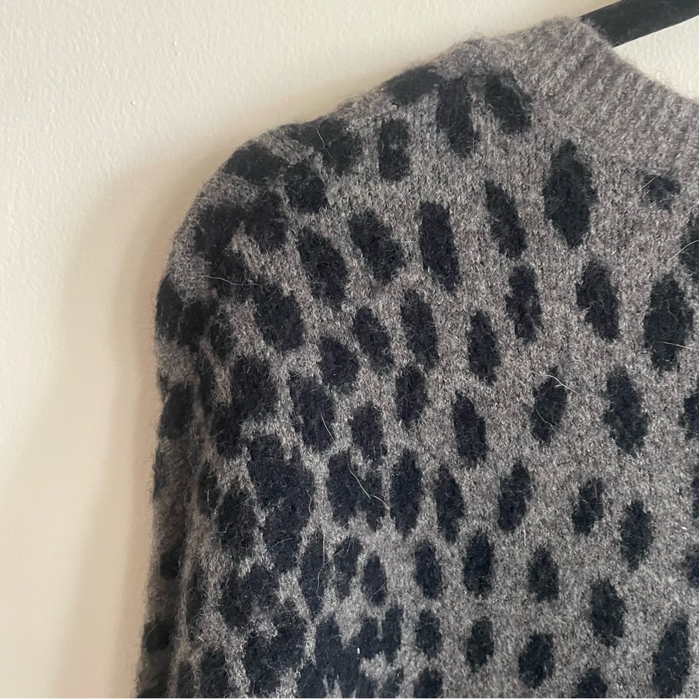 Rails Black And Grey Leopard Animal Print Wool Bl… - image 5
